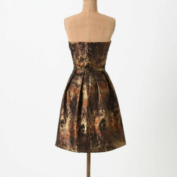 Anthropologie Samhain Dress Strapless Party Evening Cocktail By Eva Franco - Picture 2 of 13